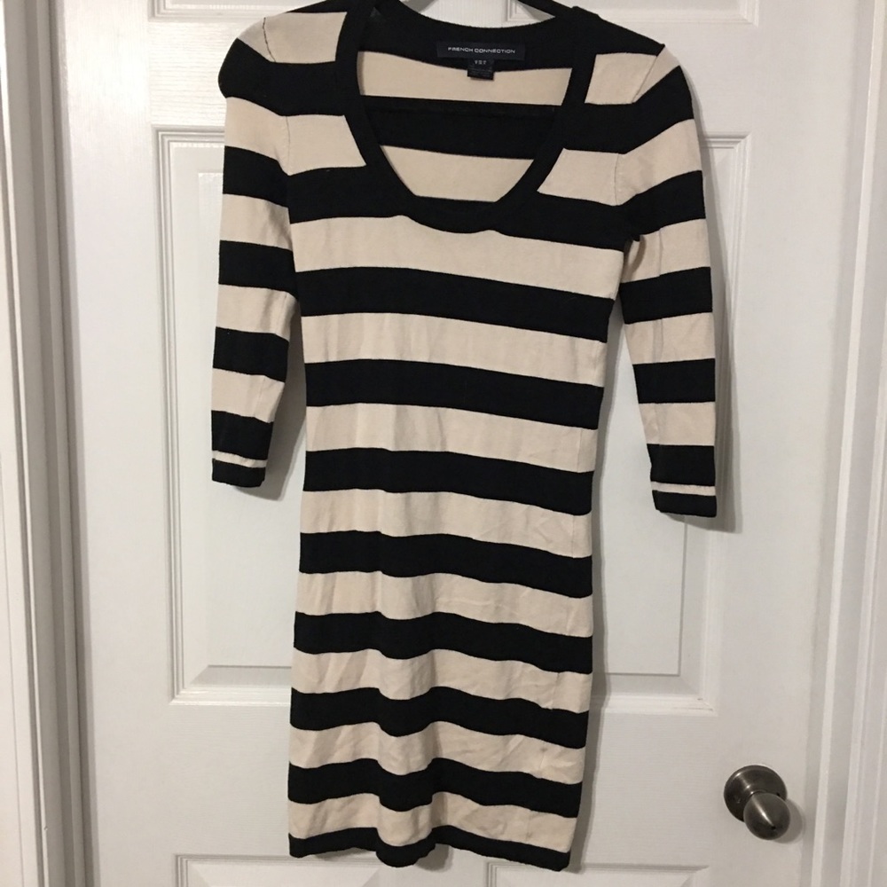 Striped Sweater dress